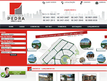Tablet Screenshot of imobiliariapedra.com